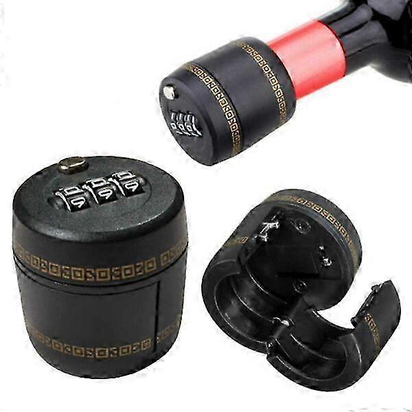 Bottle Lock - Security Lock for Wine and Spirit Containers in Black