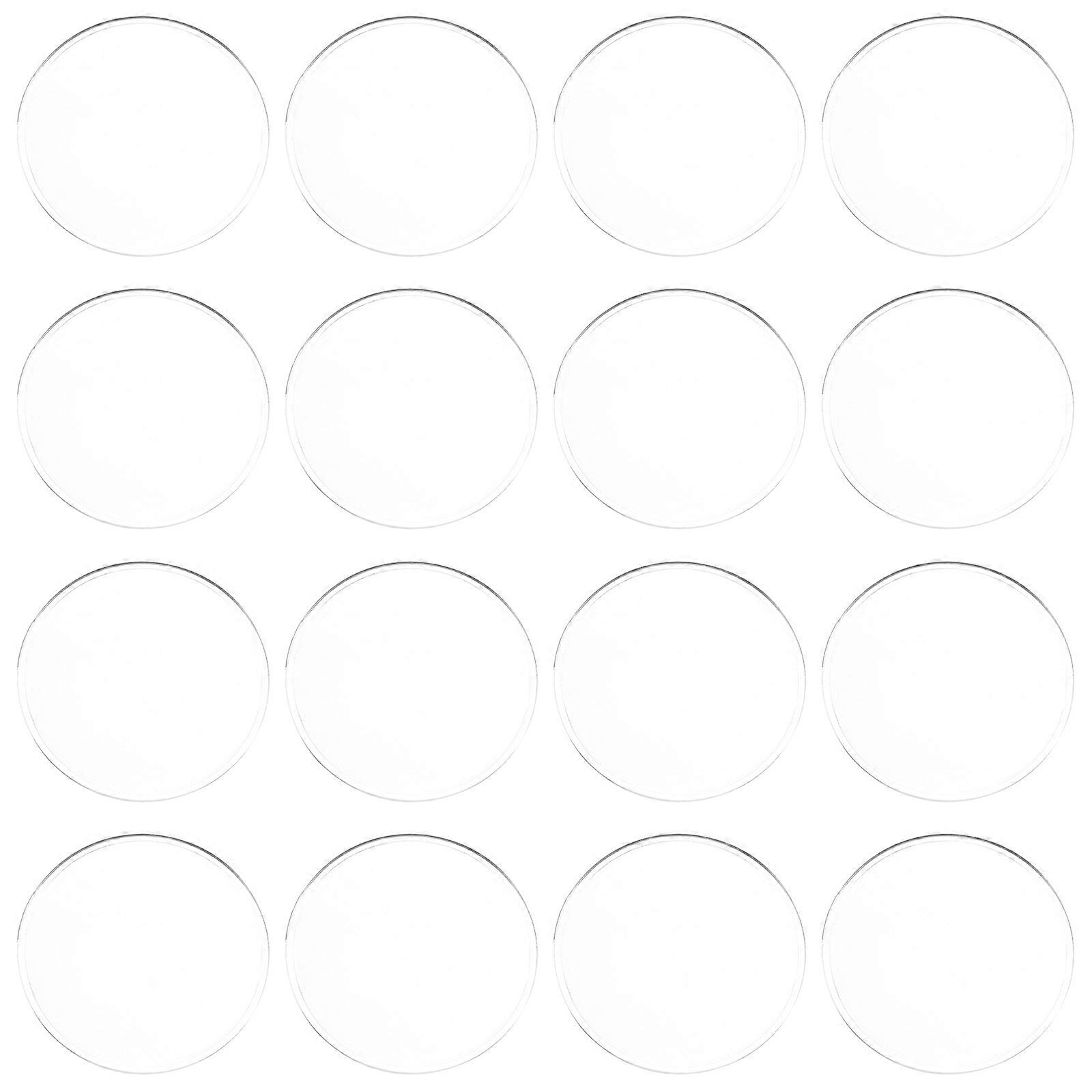40pcs Biconvex Magnifying Lenses Set Thick, Portable, PMAA Material with Protective Sliding Cover for Reading, Maps, Jewelry Inspection