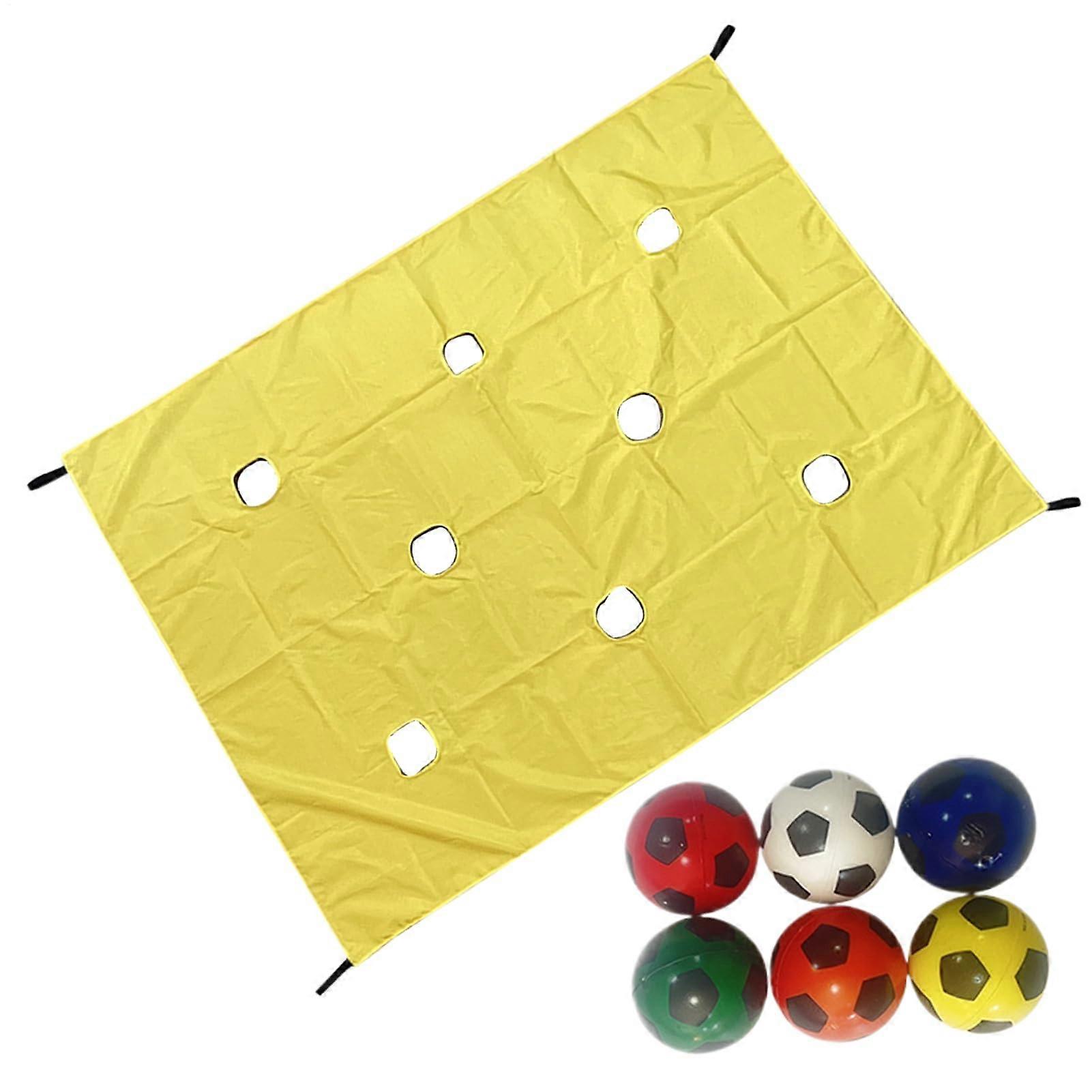 Team Building Game Set, LochTARP Game, Group Activity Toy, Promotes Communication and Collaboration, Easy to Fold, Ideal for Team Activities, Yellow