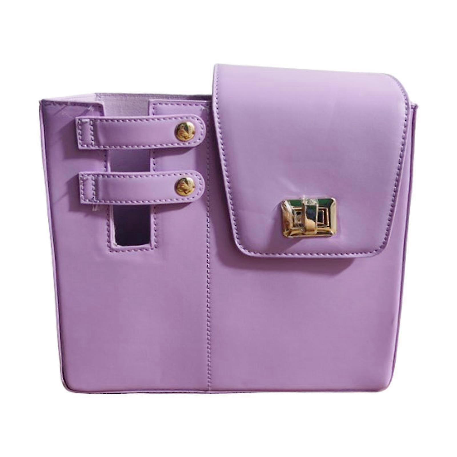 Crossbody Water Bottle Storage Carrier Bag for Suitable for Outdoor Activities Hiking Backpacking Traveling in Violet Color