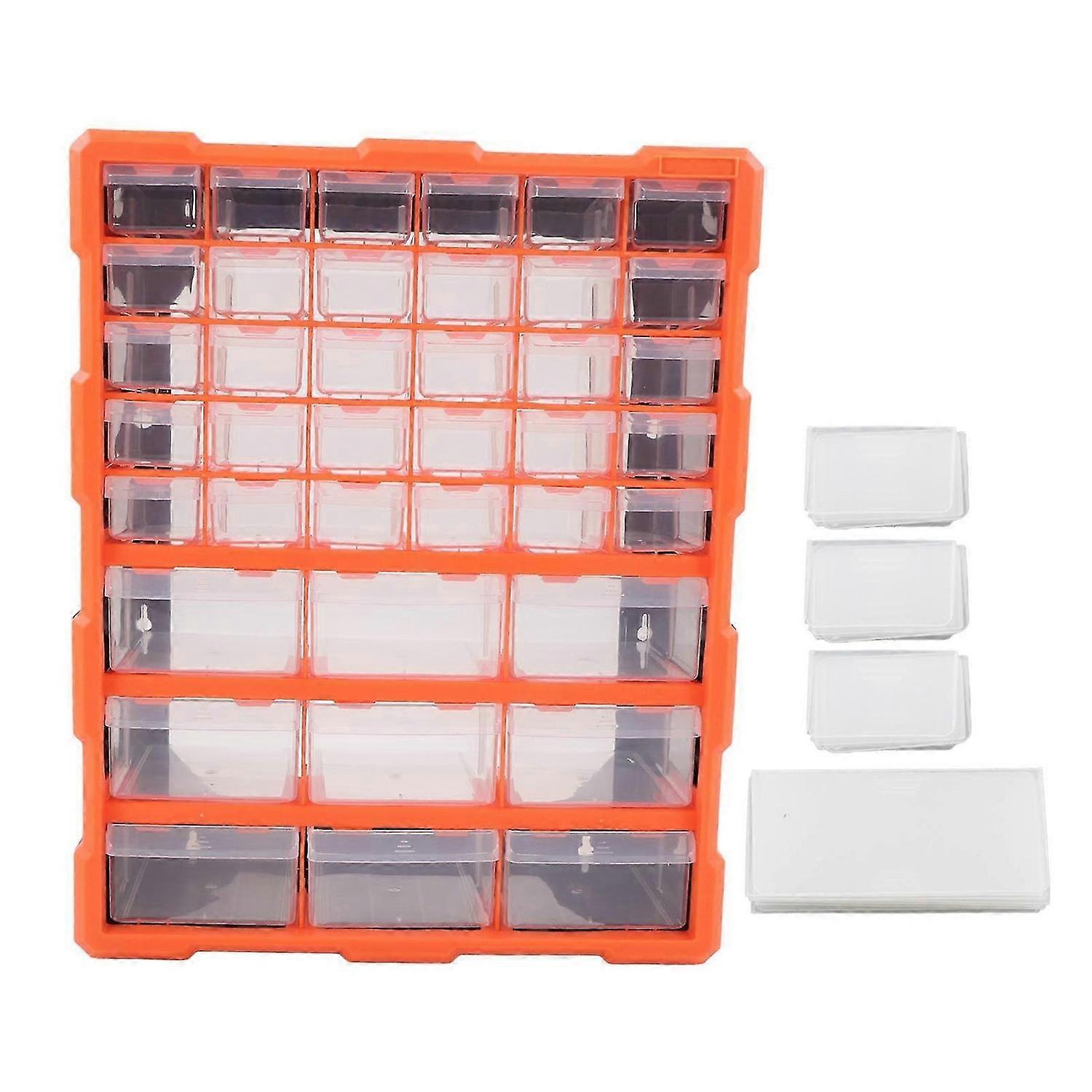 39 Drawer Organiser DIY Tool Bits Plastic Storage Units Workshop Screws and Small Parts Cabinet