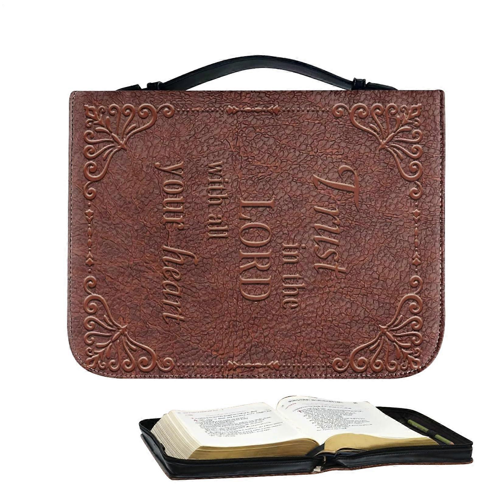 Protective Book Organizer with Zipper, Reusable Sleeve Pockets, Elegant Studio Accessory XL