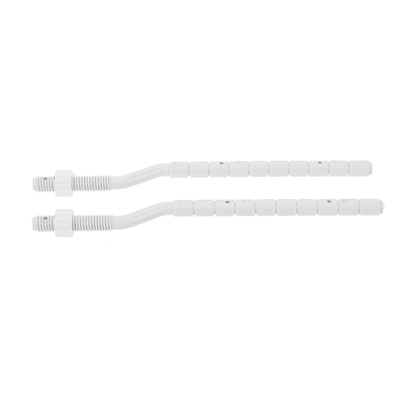 Toilet Tank Rods Length Adjustment Curved White For Toilet Maintenance 16.00X2.00X1.40CM 1 Pair