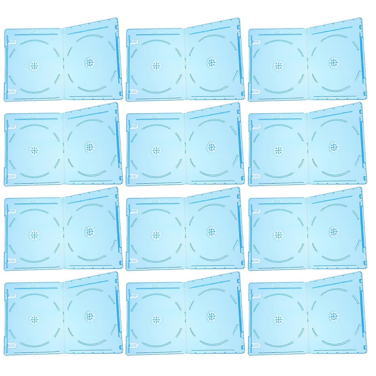 Dvd Replacement Case Rectangular Cd Dvd Storage Music Lovers Easy Access 12Set