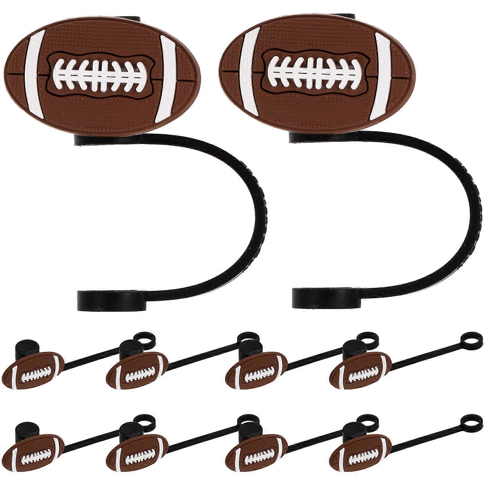 Cute Straw Toppers Practical and Decorative for Straws Assorted Color 8.5X2.1X1.2CM Splash-Resistant 10Pcs