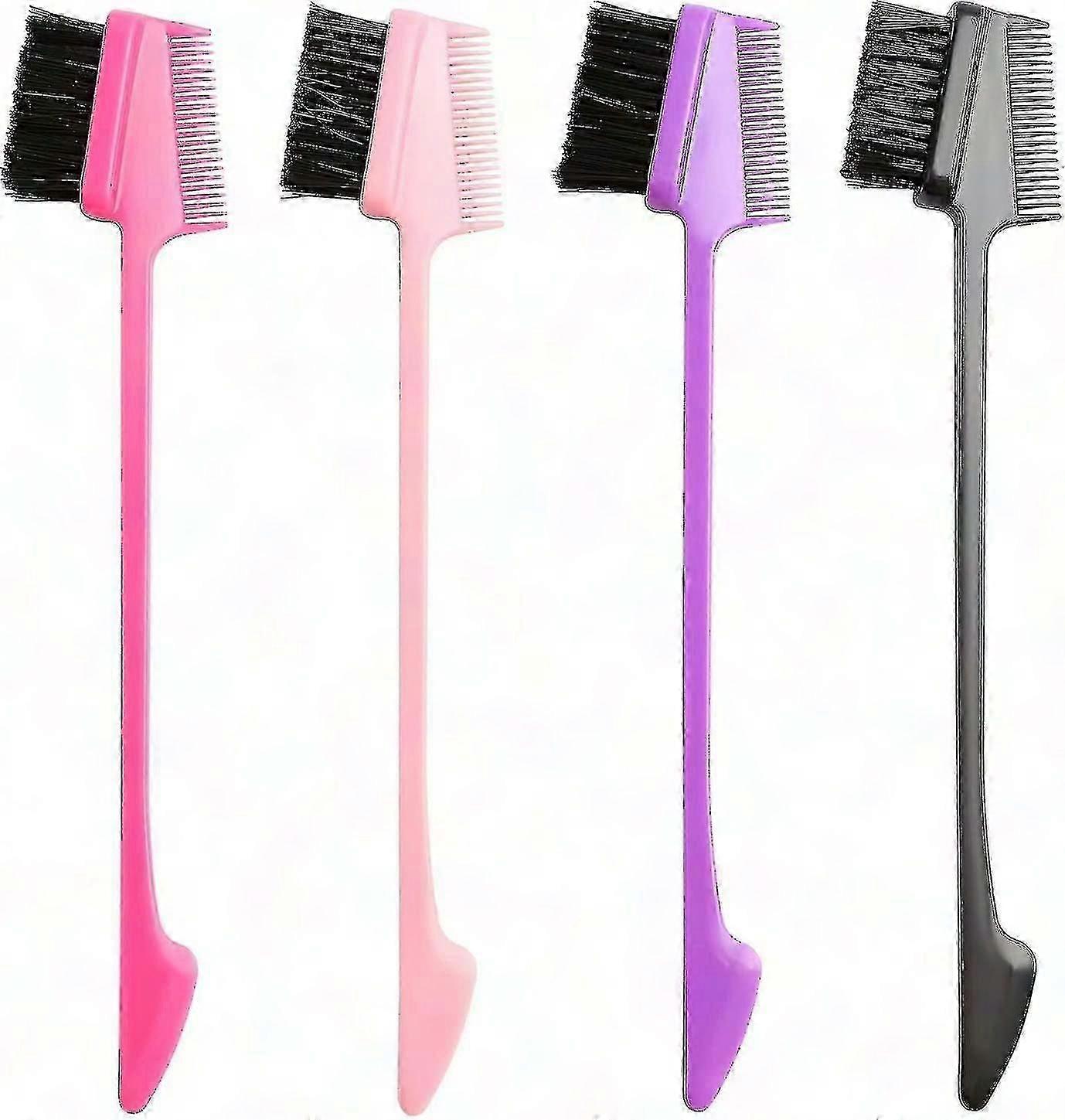 Double-Sided Styling Comb for Hair & Eyebrow Shaping (8 Pieces, Multicolor)