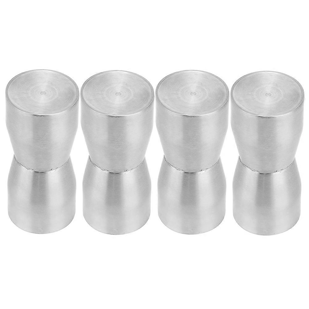 4pcs Glass Door Handles Stainless Steel Pull Knobs Replacement for Home Bathroom Office