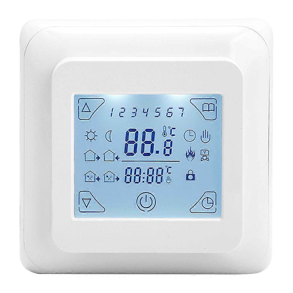 Week Programmable LCD Display Touch Screen Floor Heating Thermostat Temperature Controller