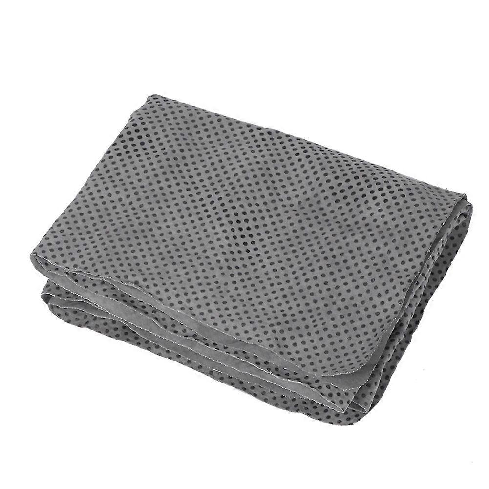 Gray Absorbent Plush Comfortable Pet Bath Towel Small Dog Cat Bathing Supplies(43*32*0.2cm)