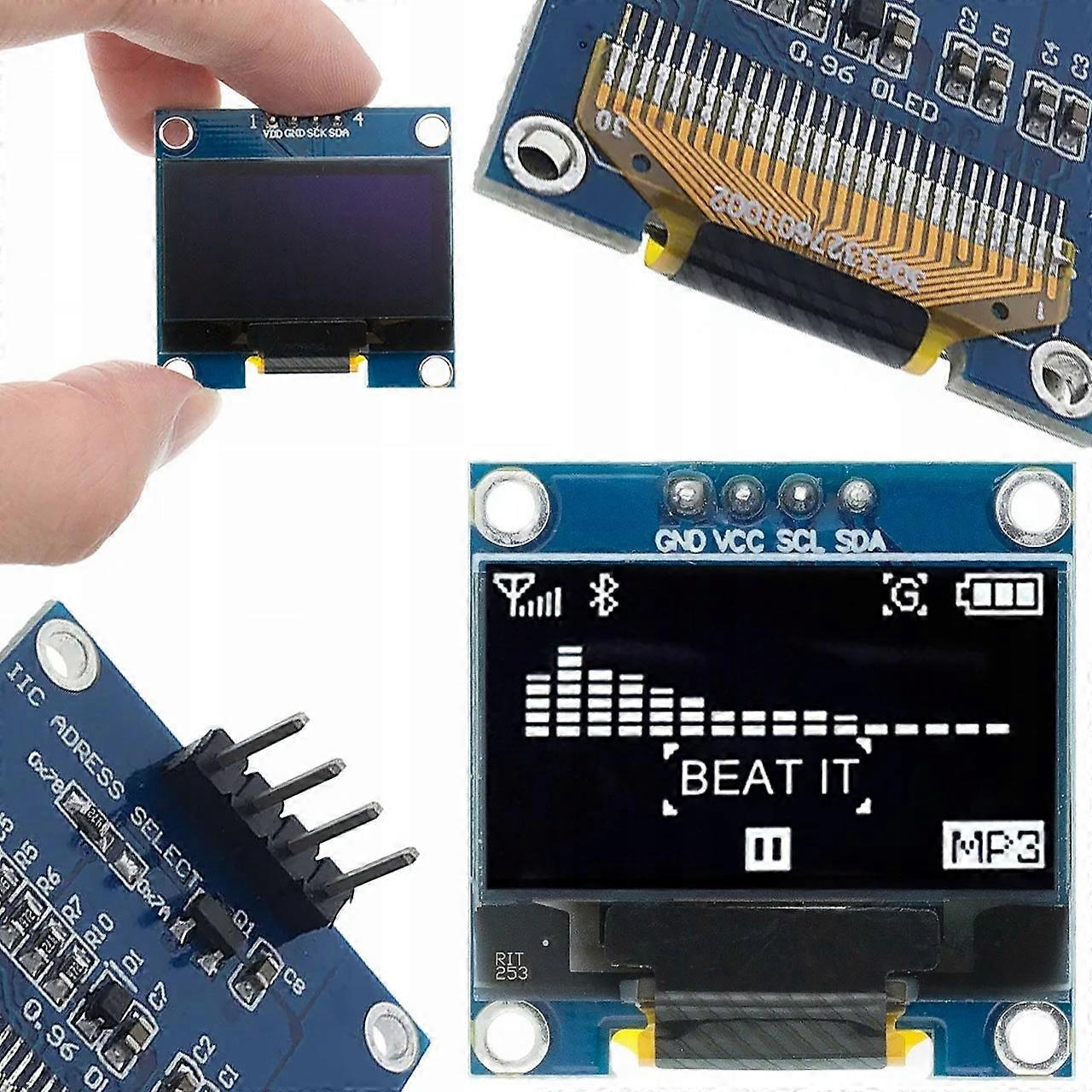 Rosfix Oled Display Module | 0.96" | 4Pins | White