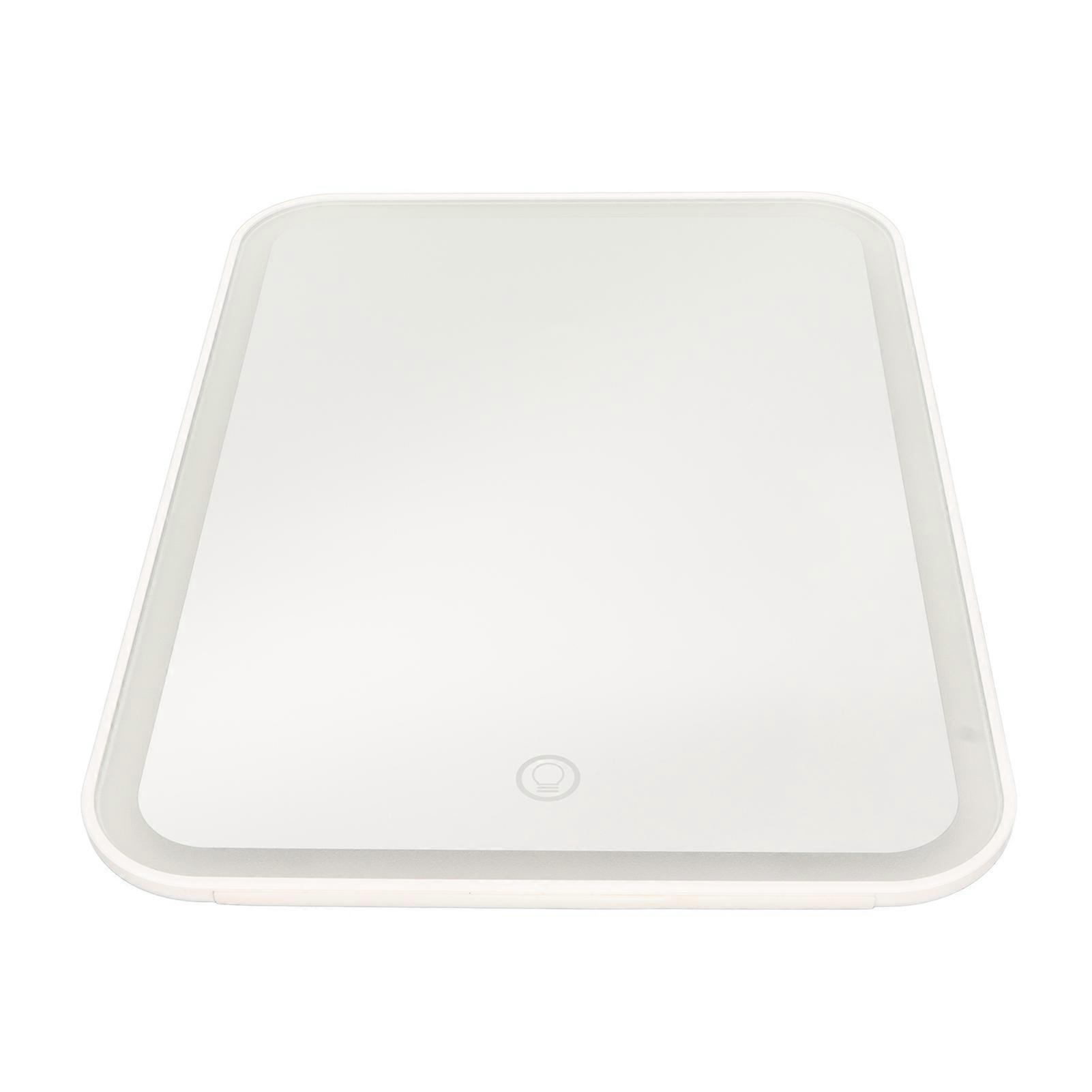 LED Makeup Mirror Stepless Dimming Rotation Touch Switch Rechargeable Mirror for Home Use