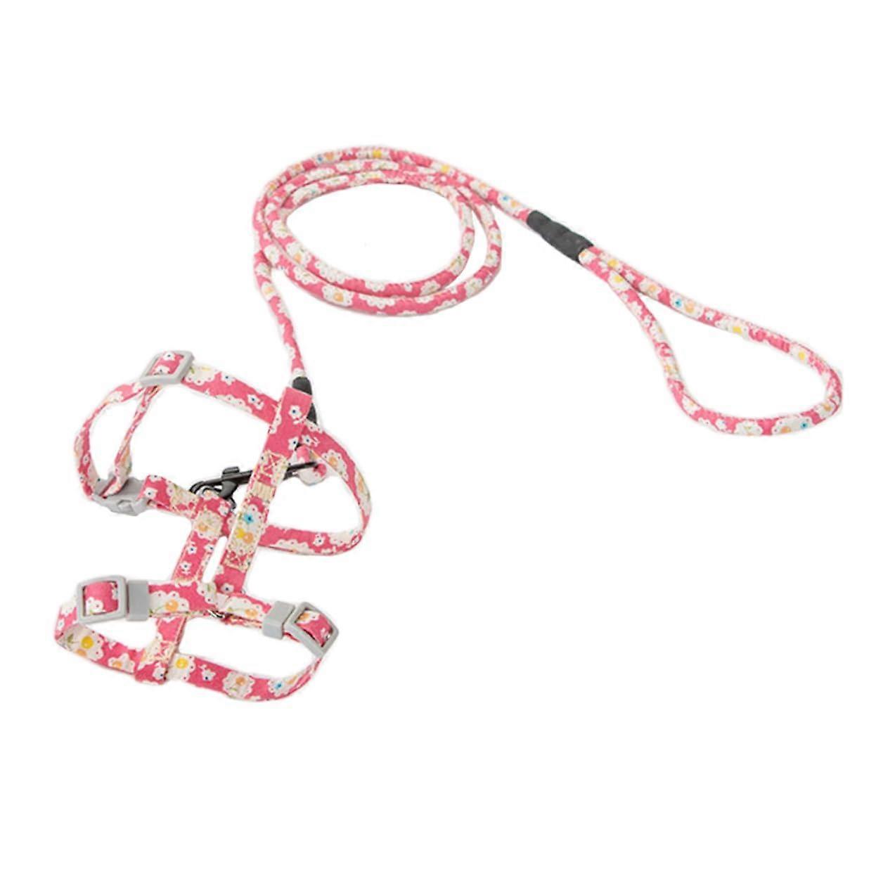 Pet Chest Strap Adjustable Durable Harness with Leash for Small Pets Outdoor Activities Random Random Color
