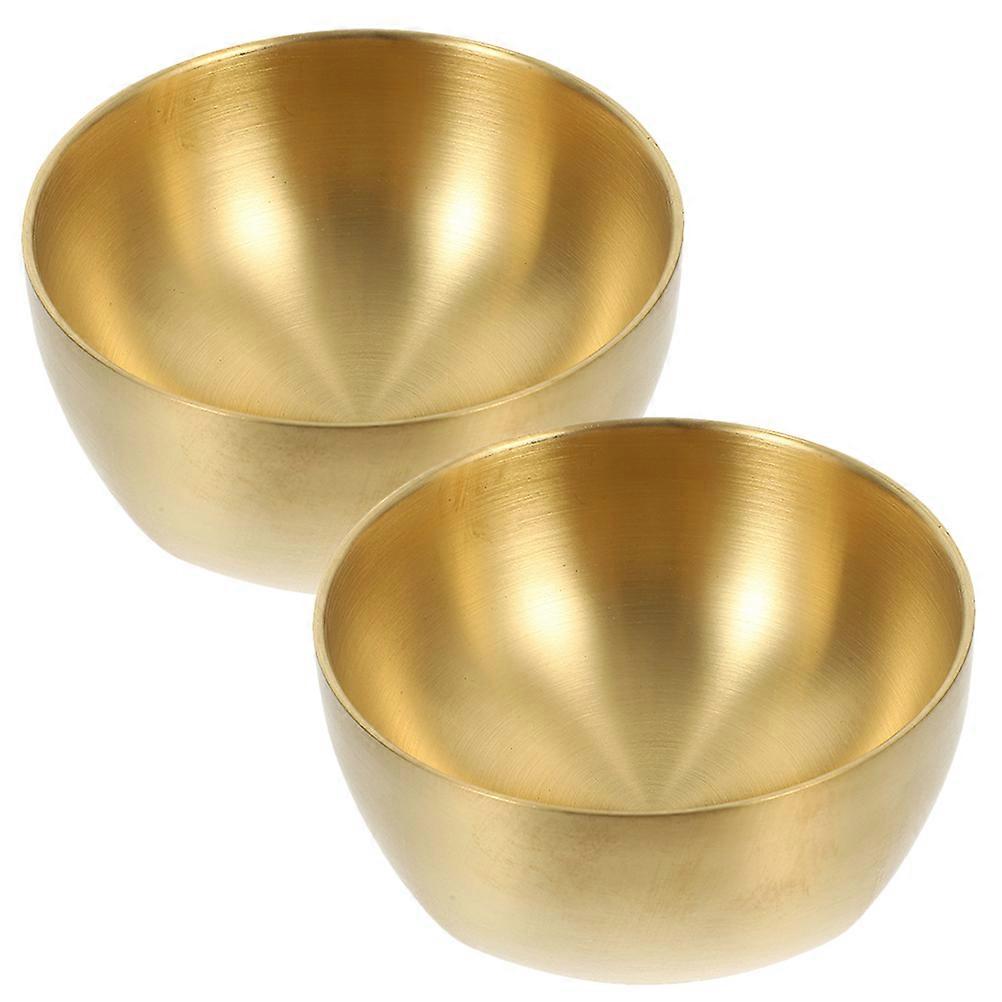 Double Layer Insulated Stainless Steel Kitchen Bowl 2pcs Set for Food Storage of Noodles, Salad & Fruits with Space Saving Design for Home Use