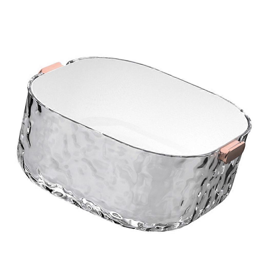 Reusable Double Layered Drain Basket, Large Capacity Fruit and Vegetable Washing Strainer for Kitchen, Wear Resistant Design with Efficient Water