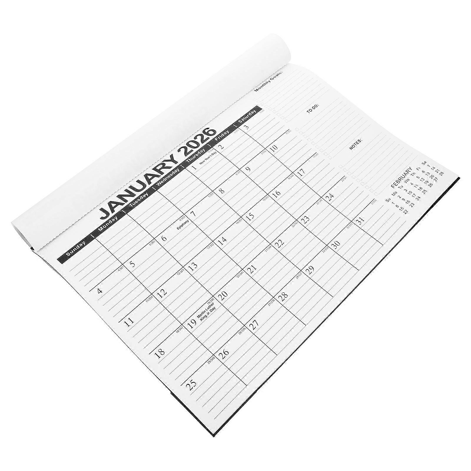 Vertical Wall Calendar Household Use Simple Design 43.00X30.50X0.05cm Management 1Pack