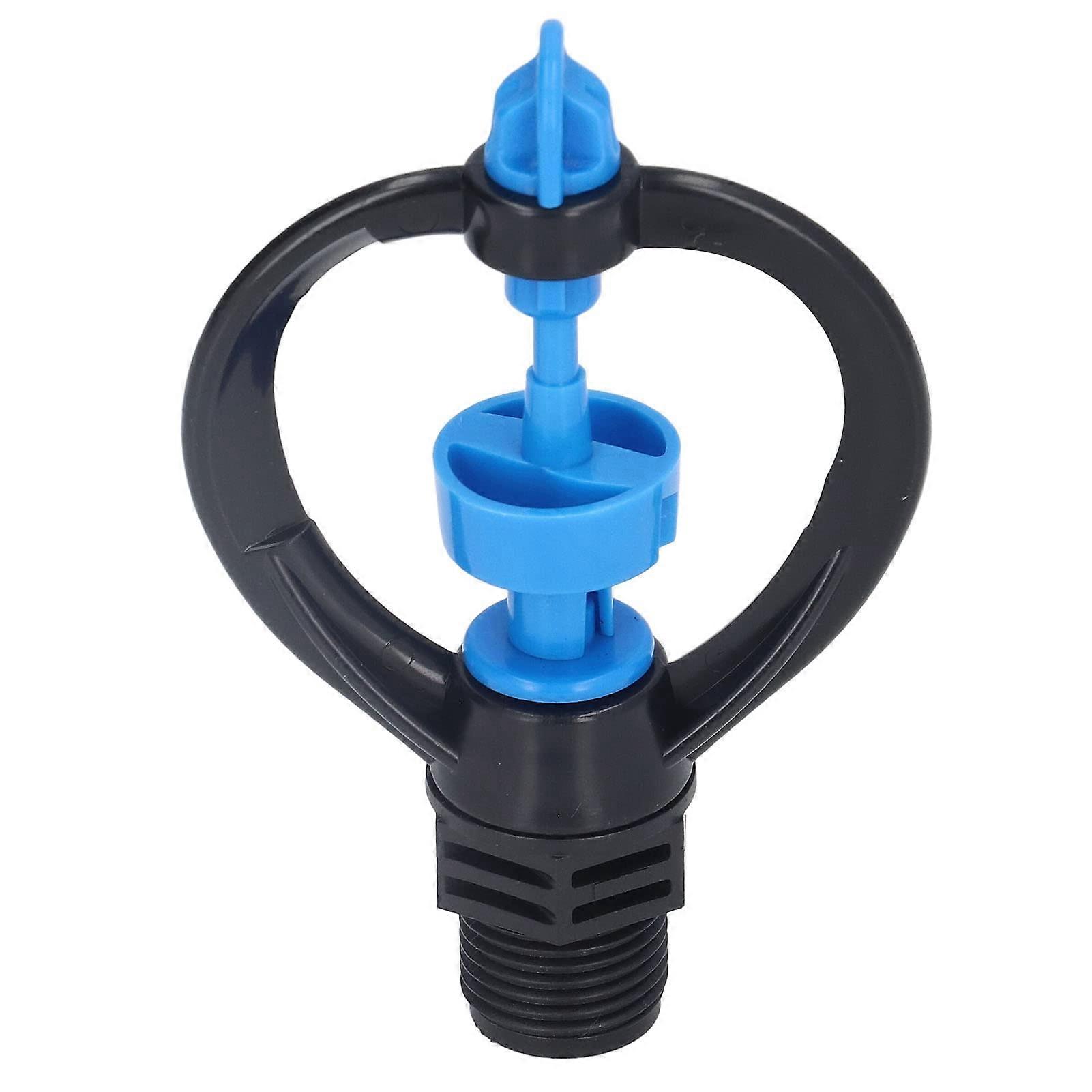 15-Piece Lawn Sprinkler Nozzle, G1/2 Thread, 360-Degree Rotation, Mid-Distance 4-Point Round Nozzle, Lawn Irrigation