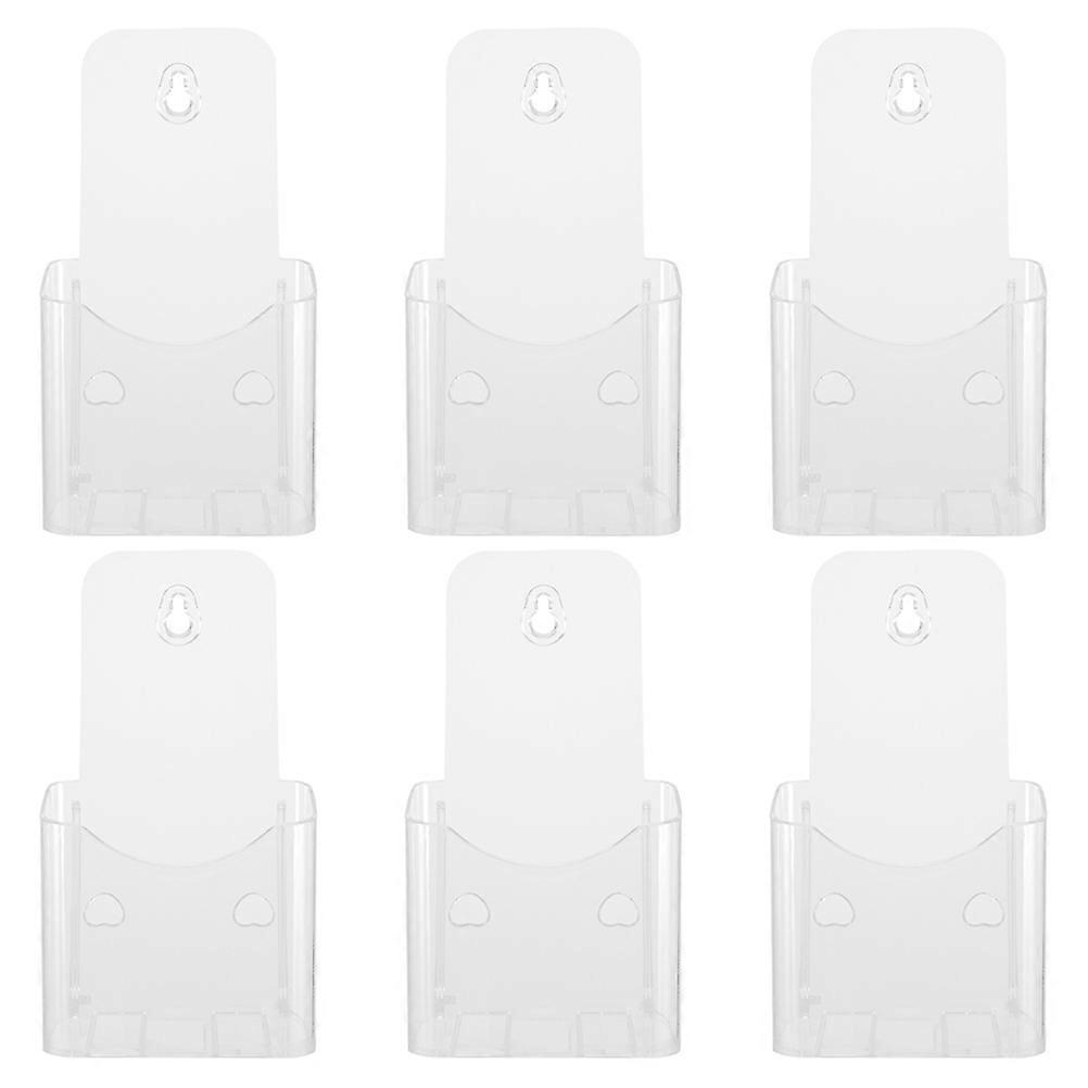 Here's a refined and professional product description based on your input:

 

**6PCS Acrylic Brochure Holder Display Stand – Clear Organizer for