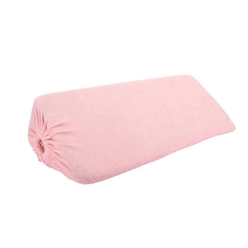 Triangular Pad Turn Over Pad Bedsore Care Pillow Side Cushion for Elder Bedridden Patients (Drawstring Type)Pink