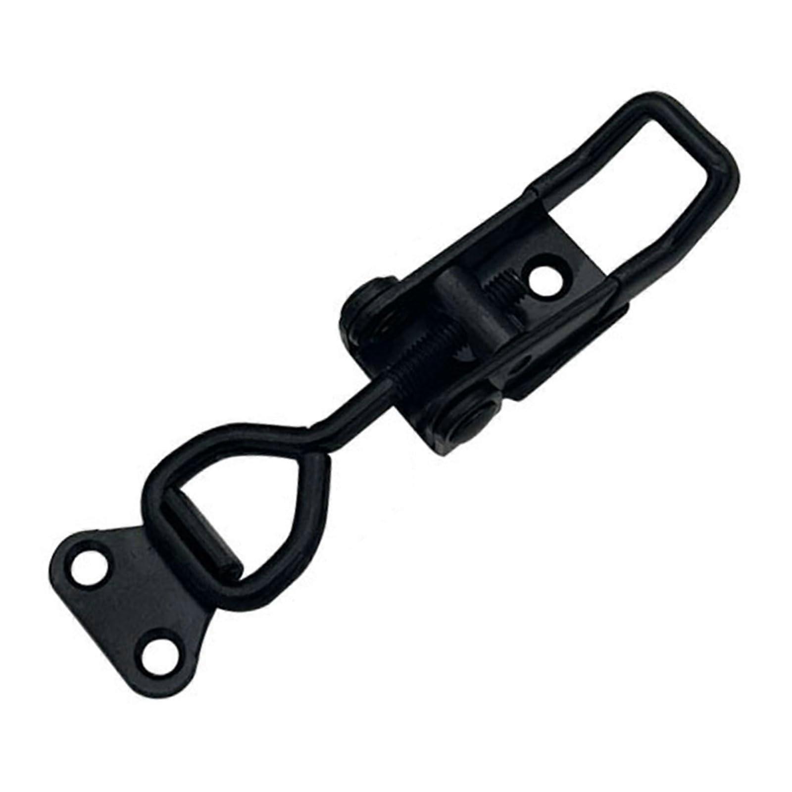 3 Pack Stainless Steel Adjustable Toggle Clasps Quick Release Hand Tool Toggle Clamp Durable Small 4001 Black Iron Material Two Holes