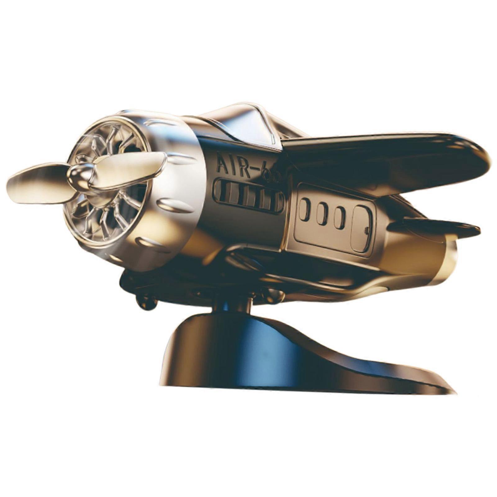 Solar Rotating Airplane Car Dashboard Ornament - Stylish Energy-Saving Car Decoration for Car Enthusiasts, Ideal Gift for Men and Women