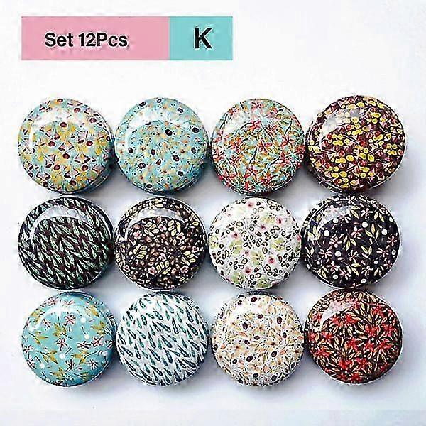 12pcs Mini Elegant Flower Tin Box DIY Candle Jar