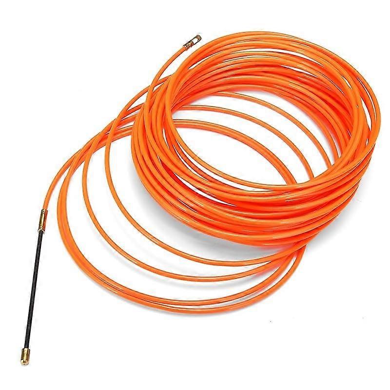 Cable Puller 4 mm Electric Cable Push Puller Guide Device Nylon Duct Snake Rodder Fish Tape Wire Threading Tool 5/10/15/20/25/30/35/40 m (25 m) 25m
