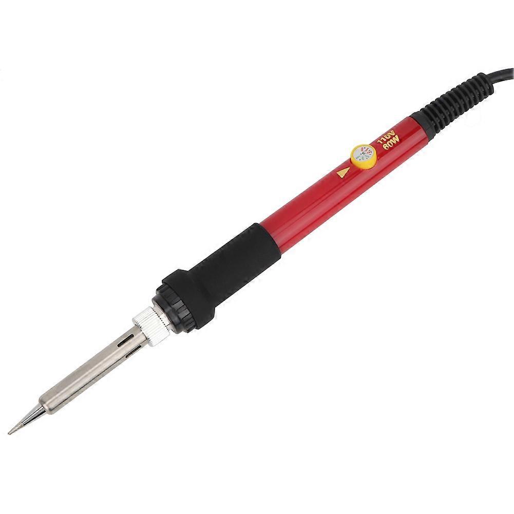Adjustable Temperature Electric Iron Painting Tool Set with 27 Iron Tips Red