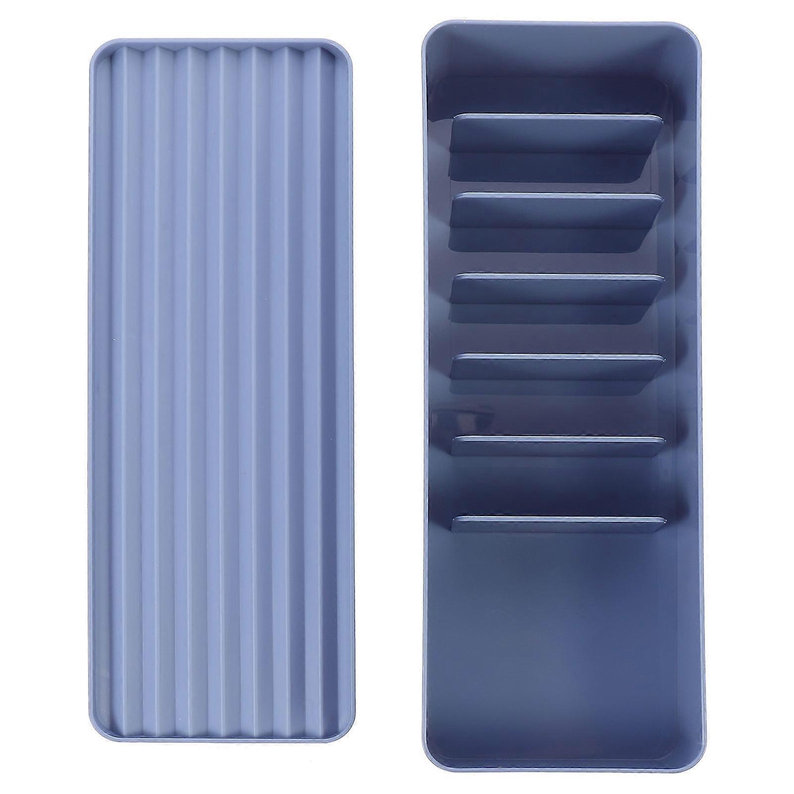 Blue Cable Storage Box with Lid Made of Durable Material for Home Organization 1 Pc