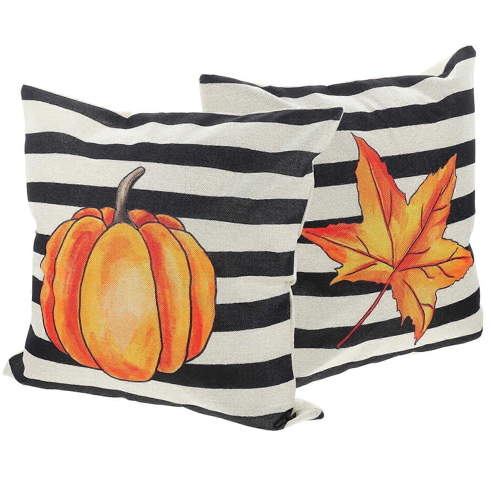 Here's a refined and engaging product description for your **Autumn Pumpkin Maple Leaf Pillow Covers**:
π **2pcs Autumn Pumpkin & Maple Leaf