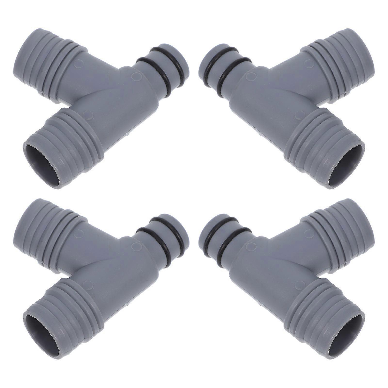 Versatile YShaped Sink Drain Pipe Connector for Kitchen with Dishwasher Input ABS Grey 1.5 Inch