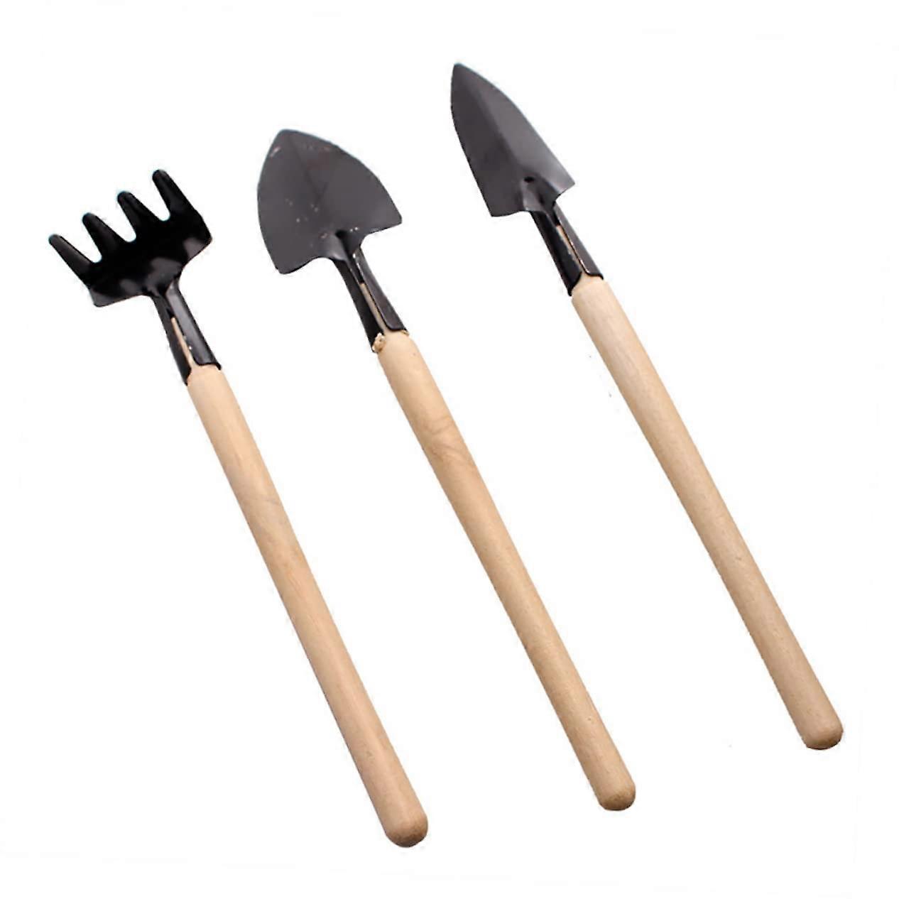 Multipurpose mini garden tools, garden shovels, rake, mini garden tools for home for transplanting, 3 pieces/set for growing succulents.