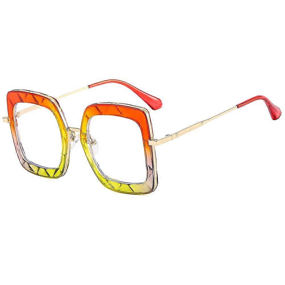 Oversized Square Reading Glasses Tortoiseshell-3 +100, Thick Blue Light Blocking, Anti-Eye Fatigue Computer Readers