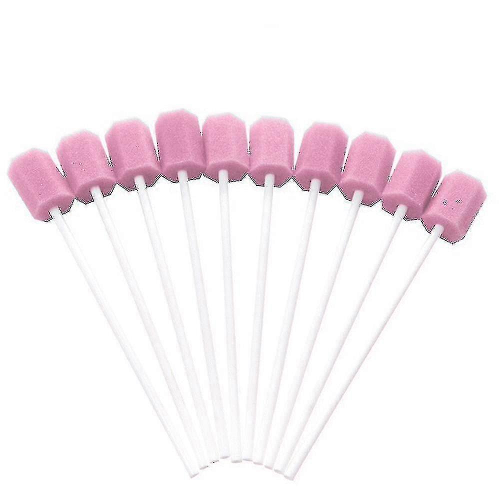 100Pcs Tooth Cleaning Mouth Oral Sponge Swabs