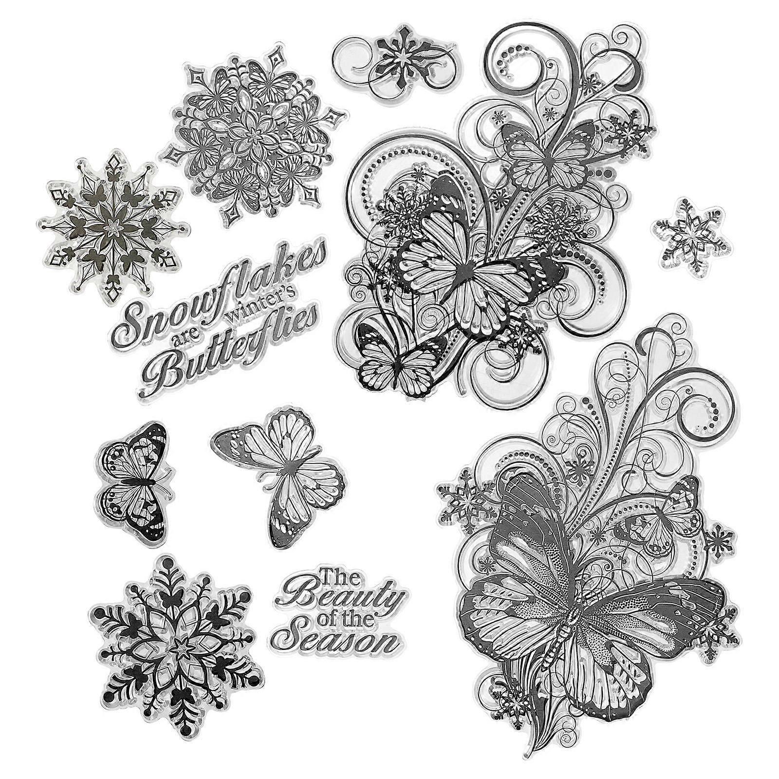 Flower Stamps For Card Making Tpr Sheets Scrapbooking Craft Diy Handicraft Enthusiasts 1Set