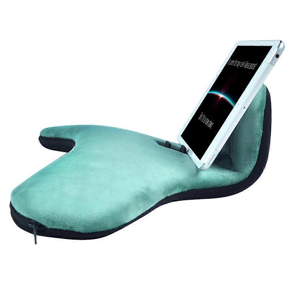 TKdaddy ZJ-03 Tablet Holder Multi-Angle Soft Pillow Lap Stand for iPad / iPhone 16 / 16 Plus / 16 Pro / 16 Pro Max Blue