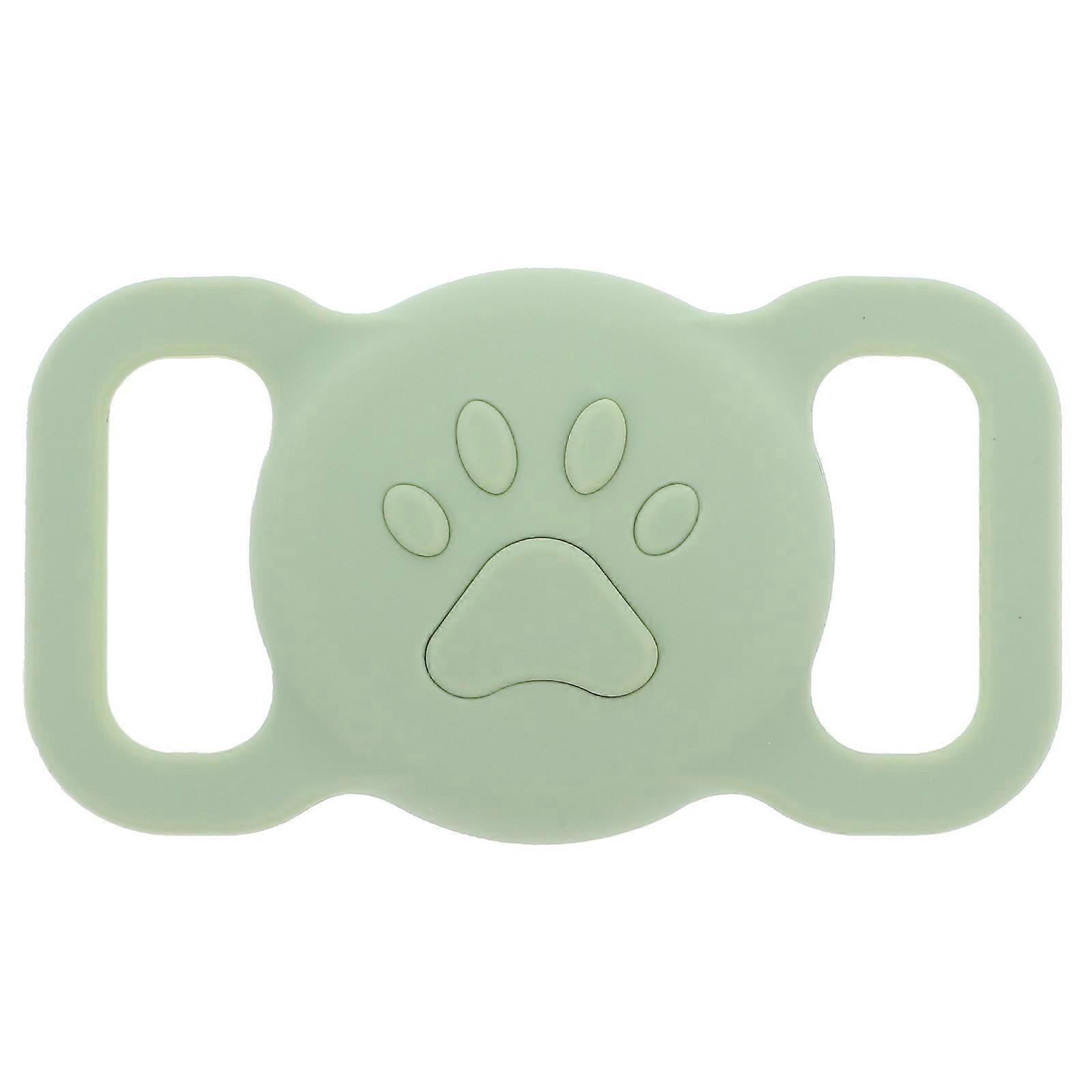 Silicone Protective Cover For Anti-Lost Pet Tracker Light Green Compact Size 1Pack