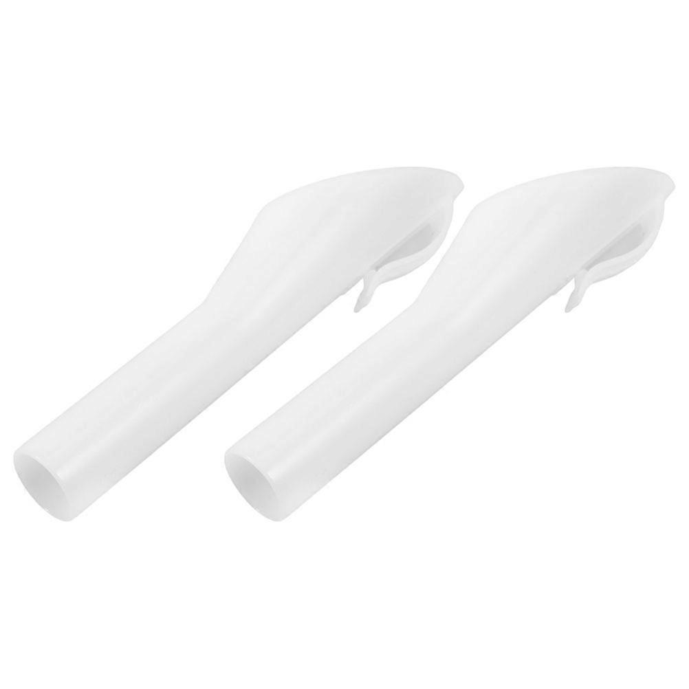 Plastic Emergency Fuel Funnel for Safe Refueling with Compact Size and Wide Mouth Design White