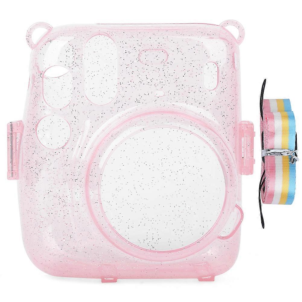 PVC Camera Protective Case Cover Shell Scratch Proof Antifall for Instant Camera mini11(pink )