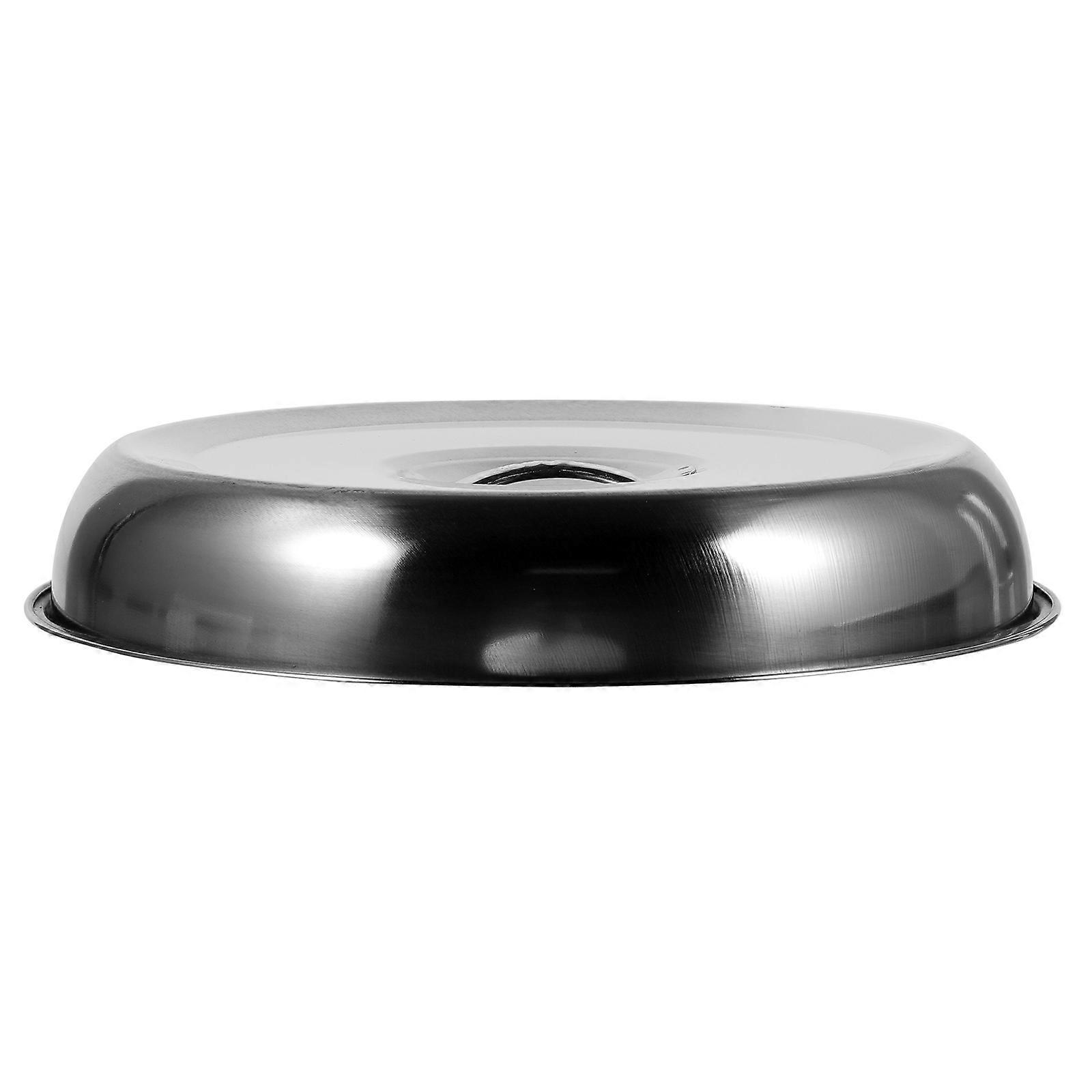 Stainless Steel Food Protective Cover with Comfortable Handle for Home Use Silver 7.1 Inches