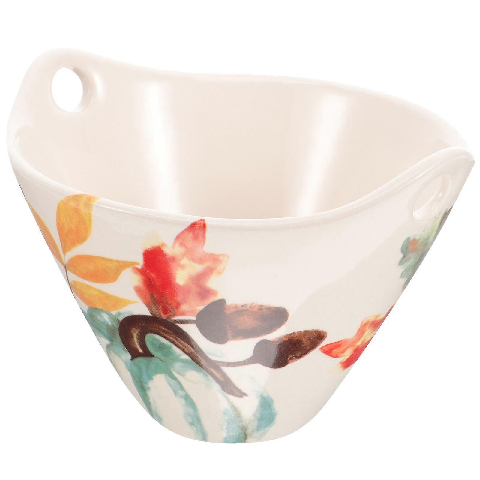 Creative Noodle Bowl Soup Bowl Easy To Clean Inkwash Pumpkin Color Restaurant Use 680ml 1Pack