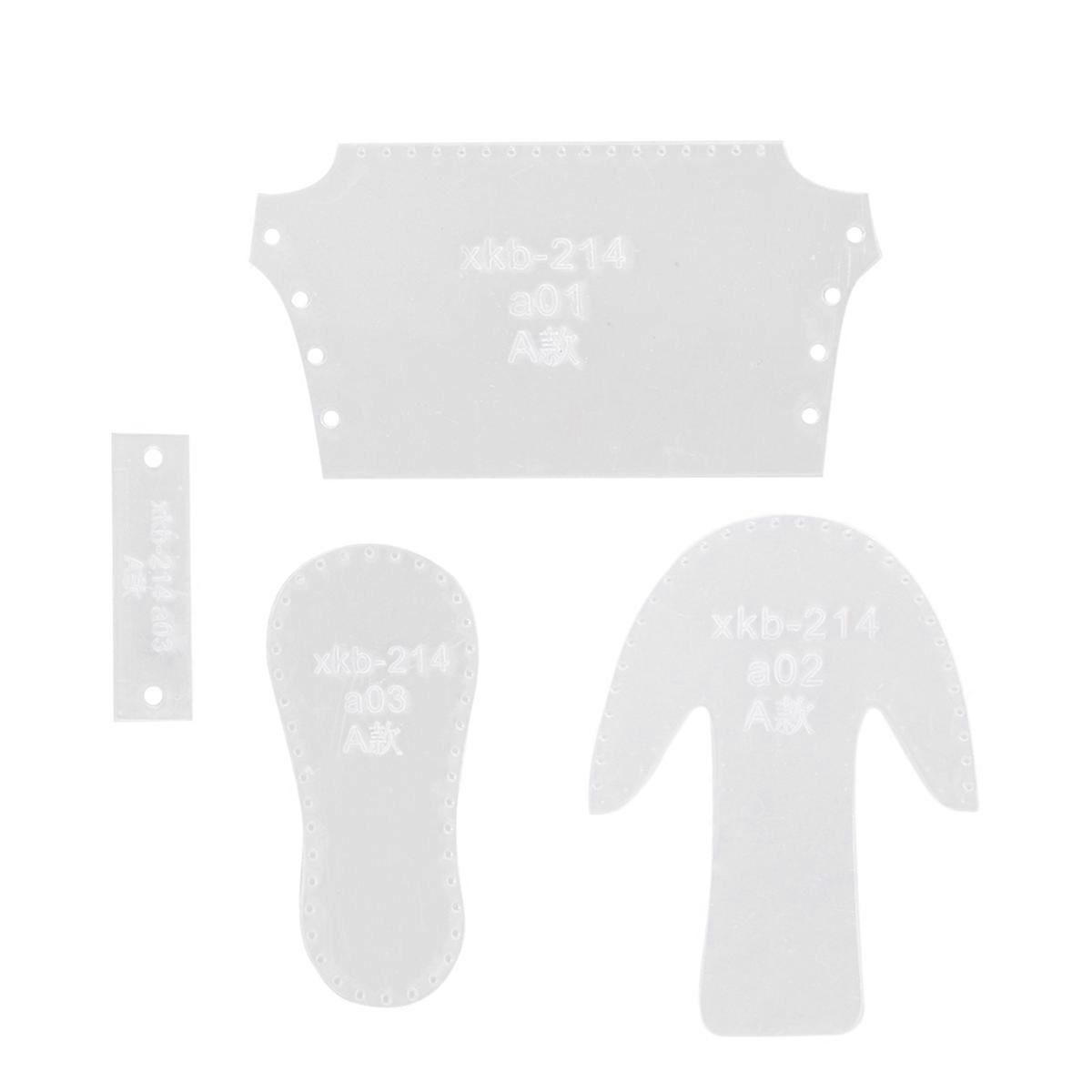 Acrylic DIY Boots Pendants Template for Crafting Durable Accessories Perfect for Personal and Professional Use White 1 Set