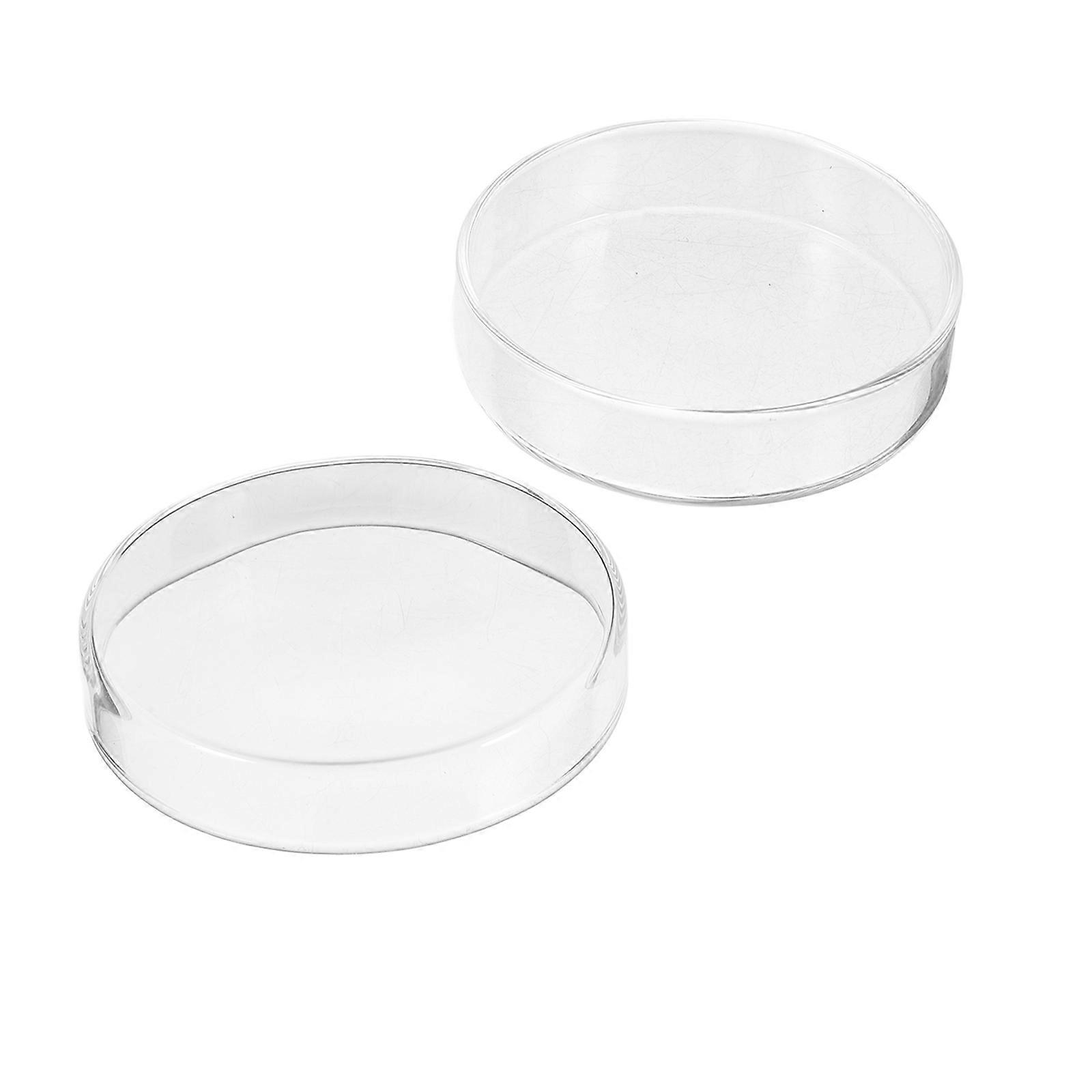 Transparent Glass Petri Dish For Cell Culture Ideal For Laboratory Experiments In 75mm Size 1 Set