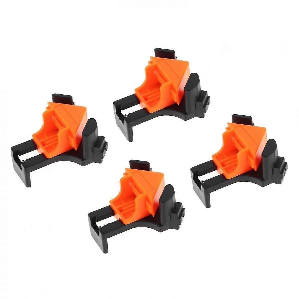 90Degree Angle Clamp 4Piece Set, QuickAdjust Corner Clamps for Glass Fish Tanks, Wooden Picture Frames, Bookshelves, and Woodworking Projects