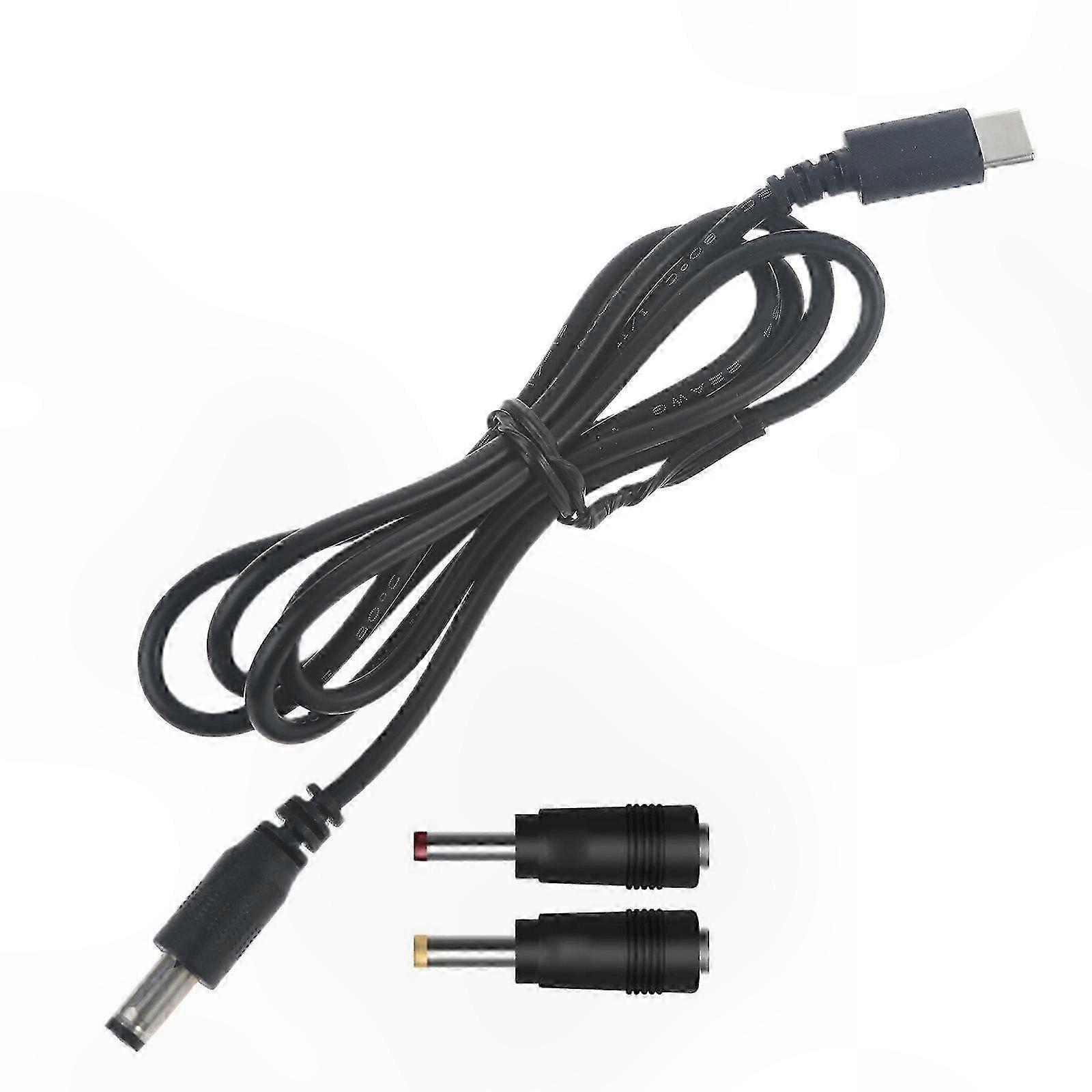 USB C Type C to 5.5x2.1mm 3.5x1.35mm 4.0x1.7mm 15V PD Trigger Power Cable for Speaker LED Light Camera Charging Cord