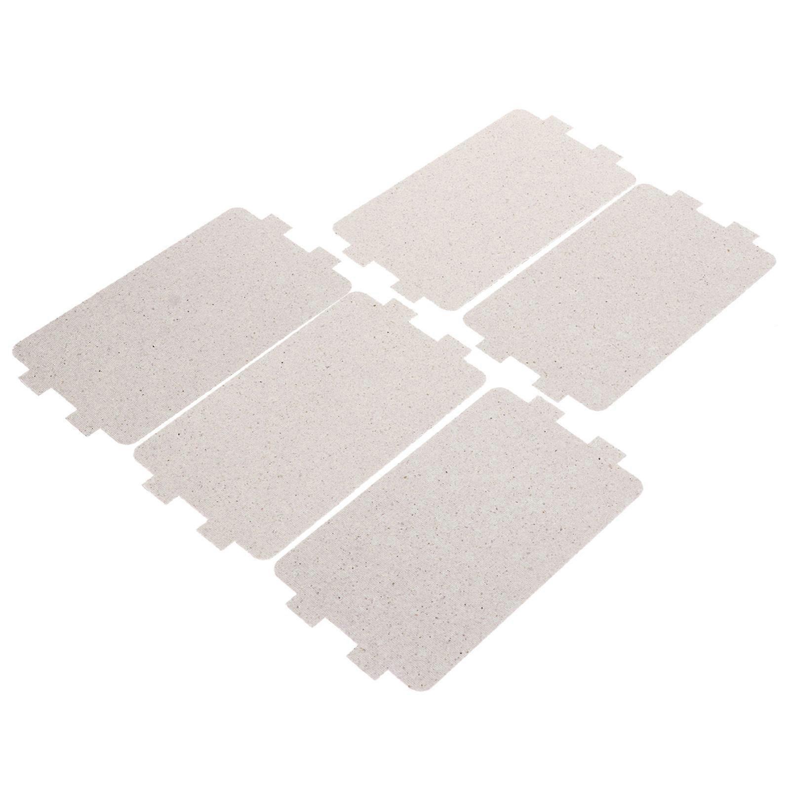 Mica Sheet for Microwave Oven Use Silver Waveform Insulation Plate 5 Pcs