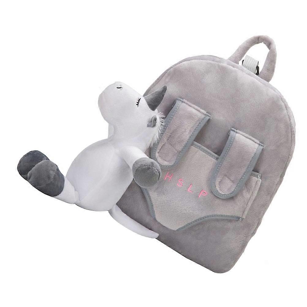 Toddler Backpack Unicorn Cartoon Fabric Square Adjustable Harness for Kids 1Pack