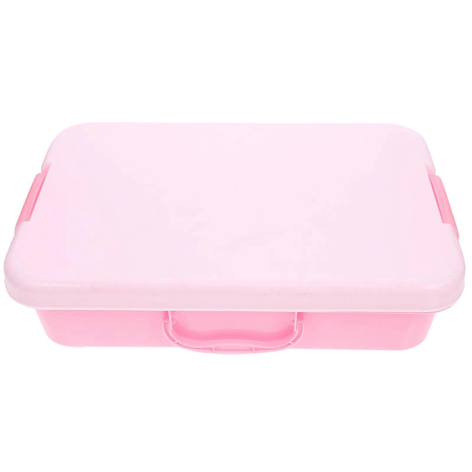 Multifunctional Handheld Sand Tray With Lid Ideal For Children's Sandbox Adventures, Rectangular Design 1Pack