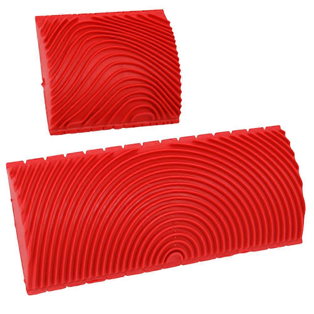 Wood Grain Painting Tool Set Portable Imitation Roller for DIY Wall Decoration, Durable Material with Comfortable Handle