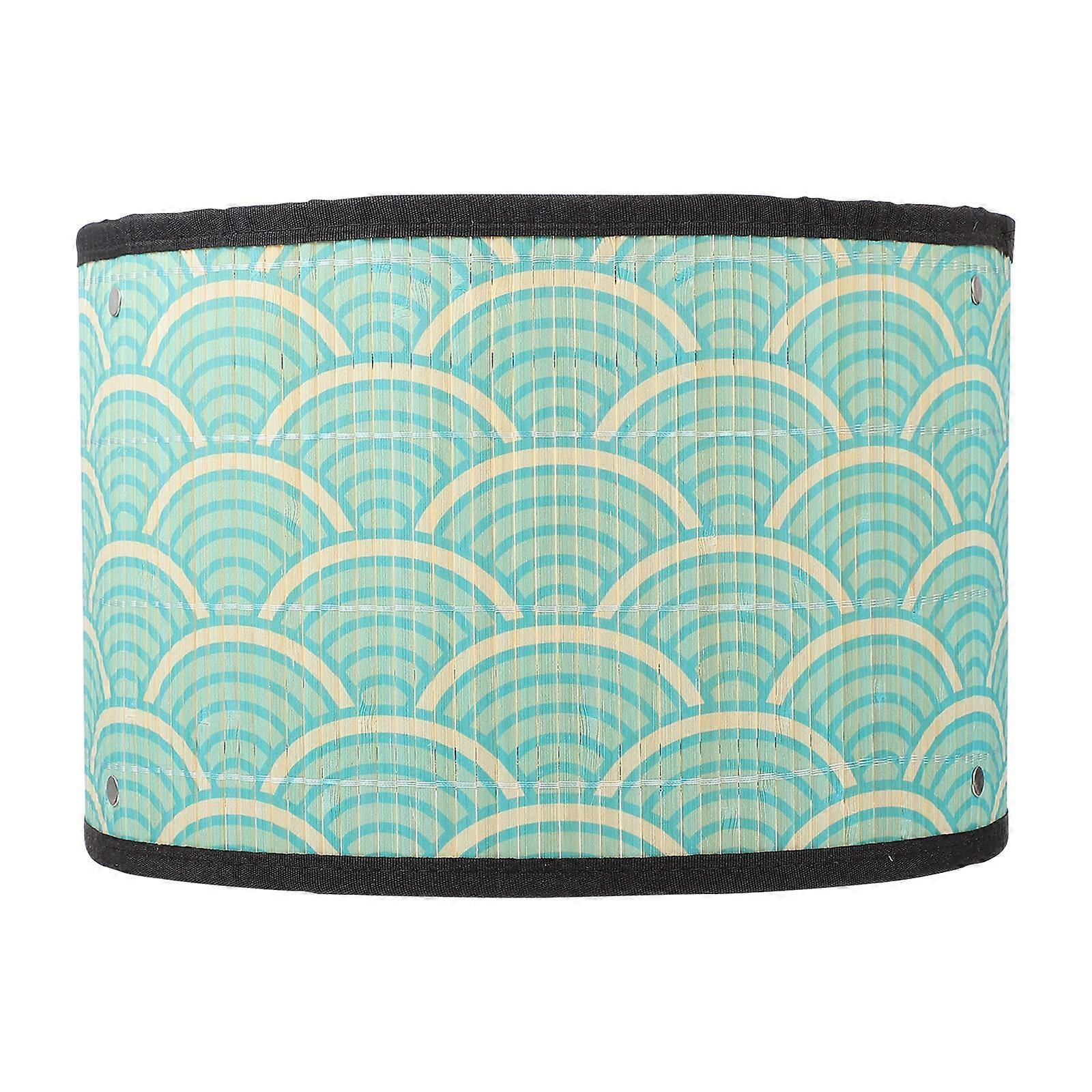 Light Shade 1Pcs Japanese Lamp Shade Green Square Decorative Lighting Bamboo Decor Lampshade 30X30X20CM