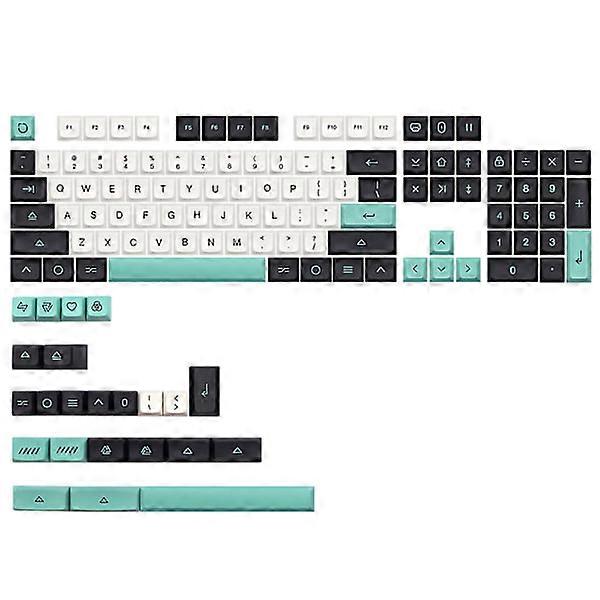 127 Keys Minimalist Keycaps XDA Profile Dye-Sub PBT for Mechanical Keyboard DZ60 RK61 64 GK61 Layout